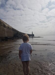 Paddling at the Slope Beach, Seaham